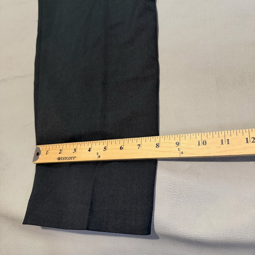 New Van Heusen Flex Slim Fit Men Dress Pant Black 38x30 Flat Front Commuter-6588 - Picture 10 of 12